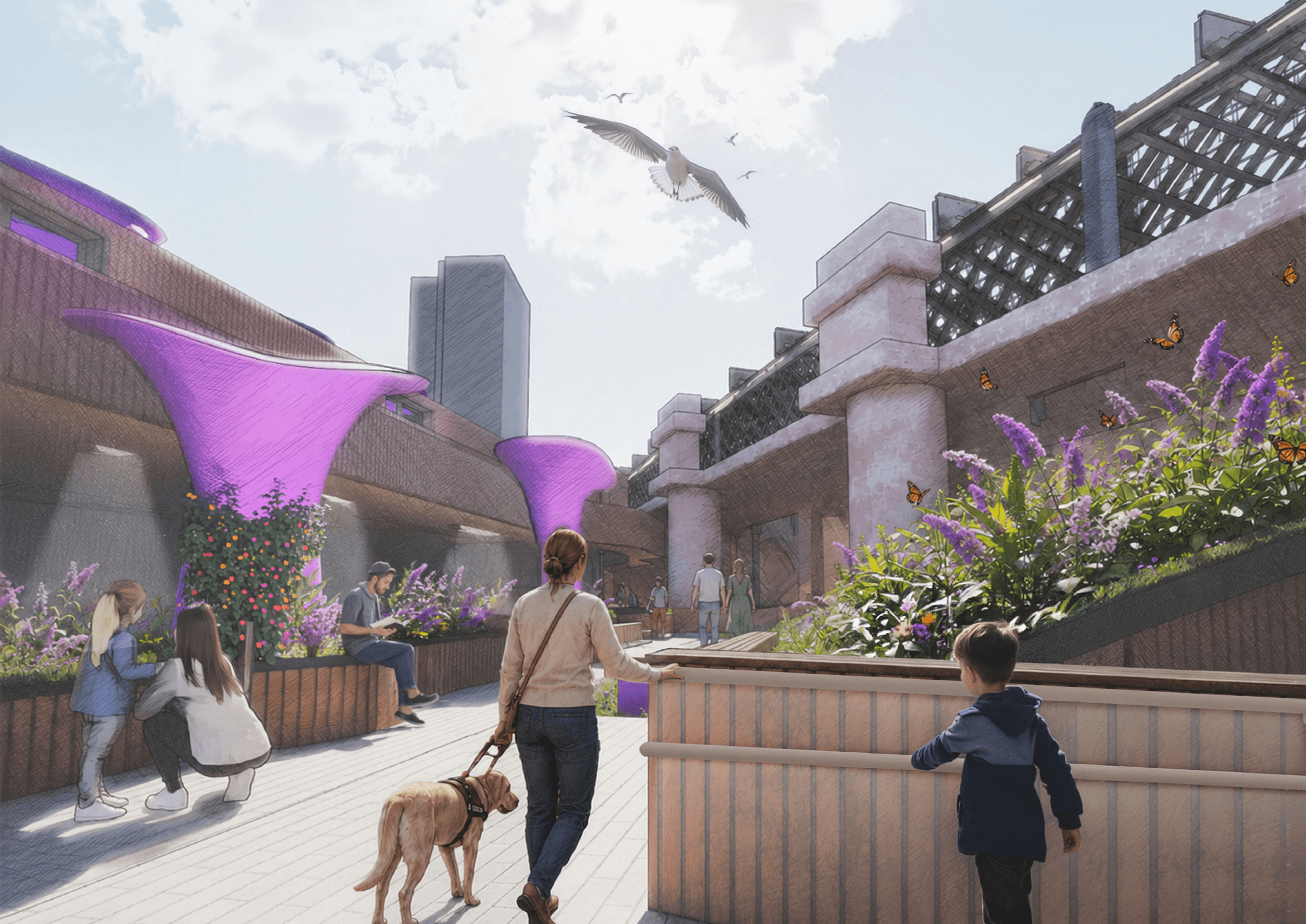 Exterior visual of the Inhabiting Castlefield project